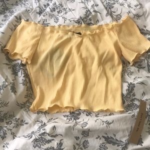 Reformation Willet Top - Lemon